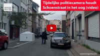 Tijdelijke politiecamera houdt Schoenstraat in het oog aanslag parket Borgerhout TV DOVO 