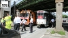 Tram vat vuur aan Stenenbrug